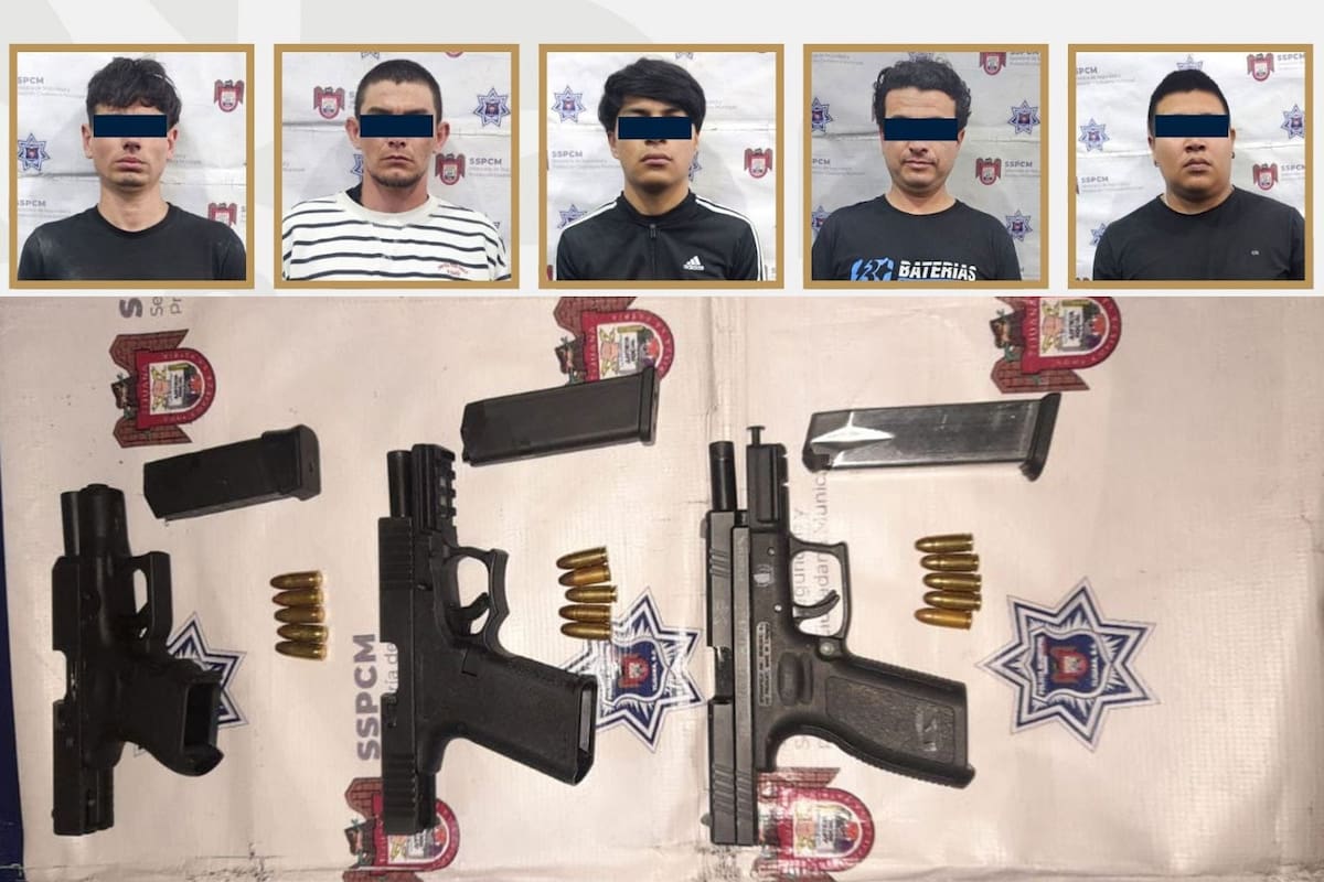 Decomisan armamento y detienen a presuntos responsables de ataque armado