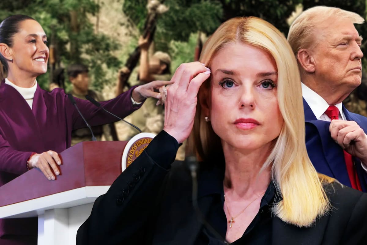 Pam Bondi incluye a México en lista de “países adversarios” de EEUU, junto con Irán, China y Rusia; dice que Trump “no se dejará intimidar”