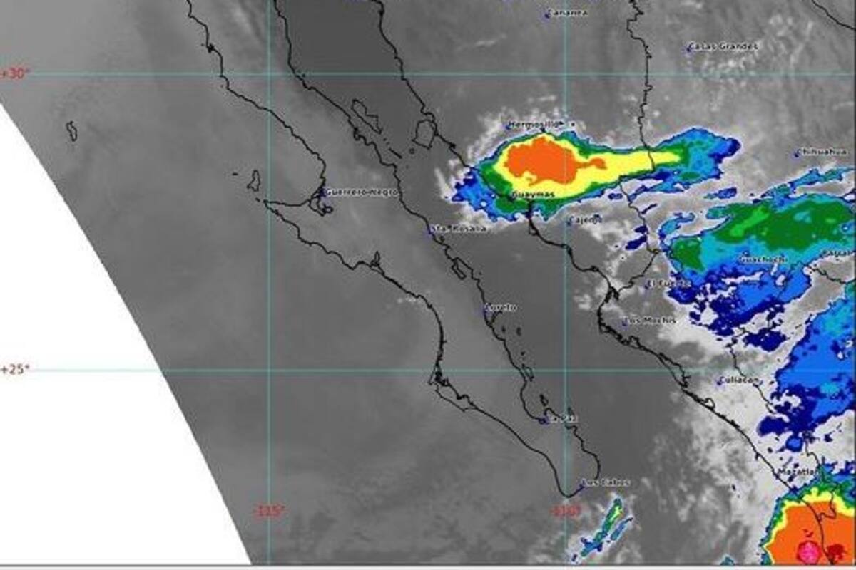 Clima en Sonora: Se prevén lluvias aisladas en inmediaciones de siete municipios del Estado