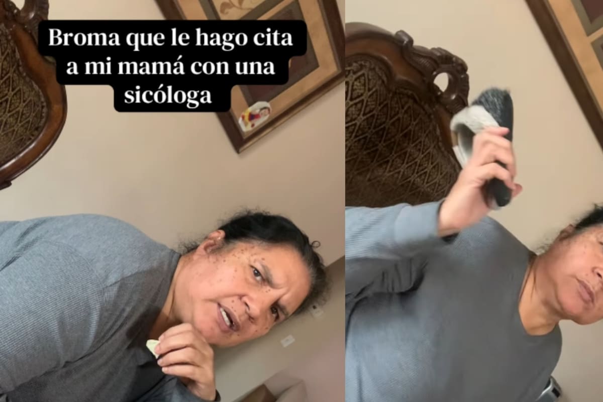 “Tira chanclas, mienta madres y ocupa alguien que me la terapee.”: joven hace broma a su madre sobre agendarle cita con el psicólogo frente a ella y sale mal