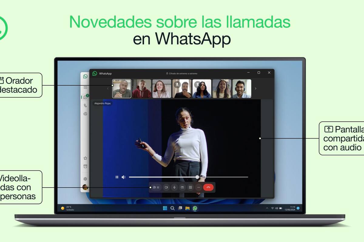 WhatsApp permitirá 32 participantes en videollamada