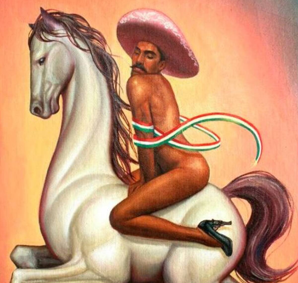 "La Revolución", pintura de Fabián Chairez (2019)