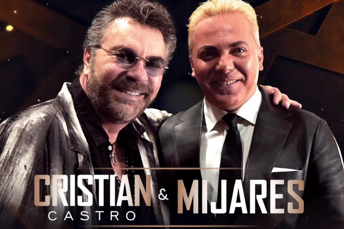 Cristian Castro y Manuel Mijares juntos en el Cal Coast Credit Union de Chula Vista