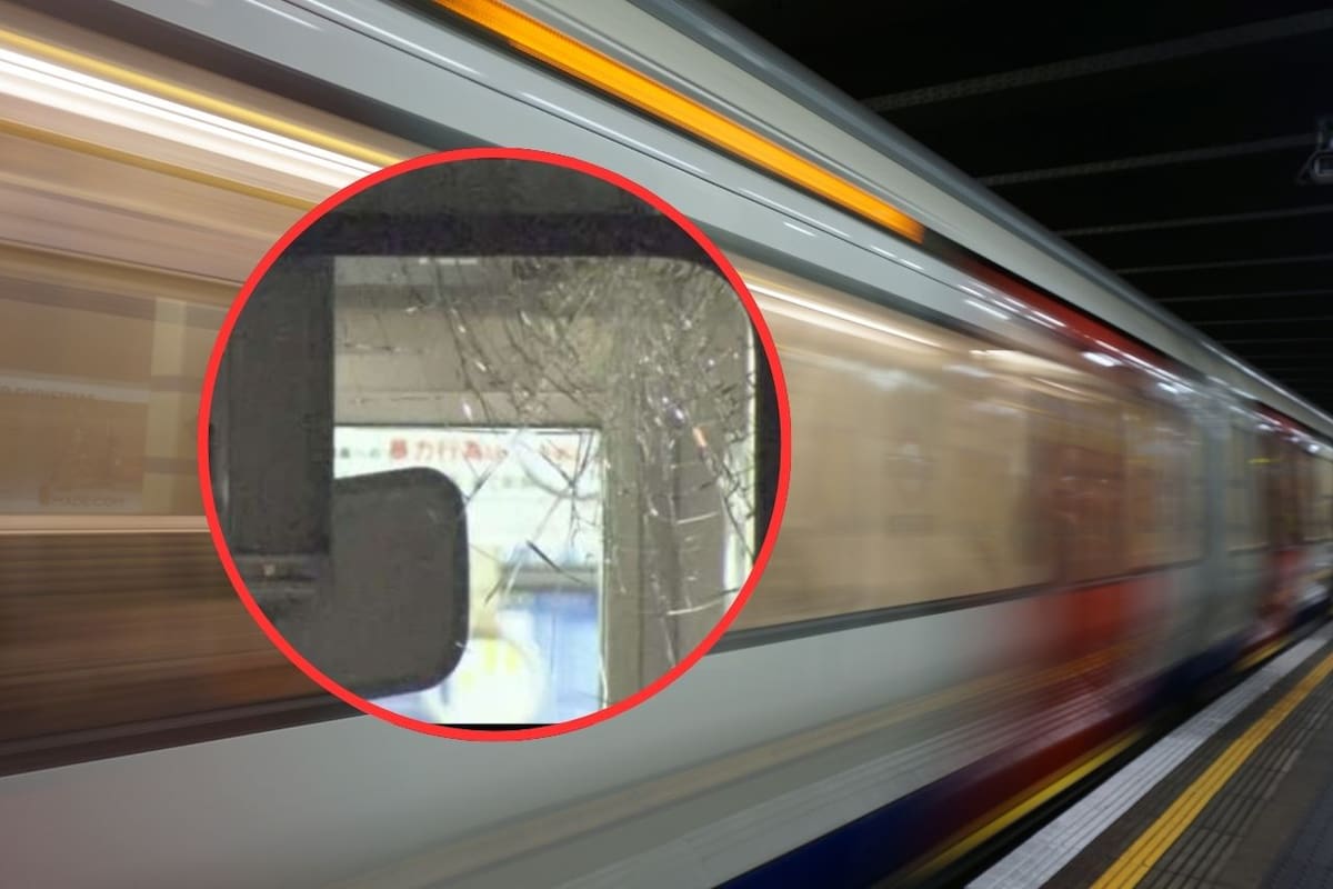 Tren choca con estructura metálica arrastrada por vientos fuertes en Nagano