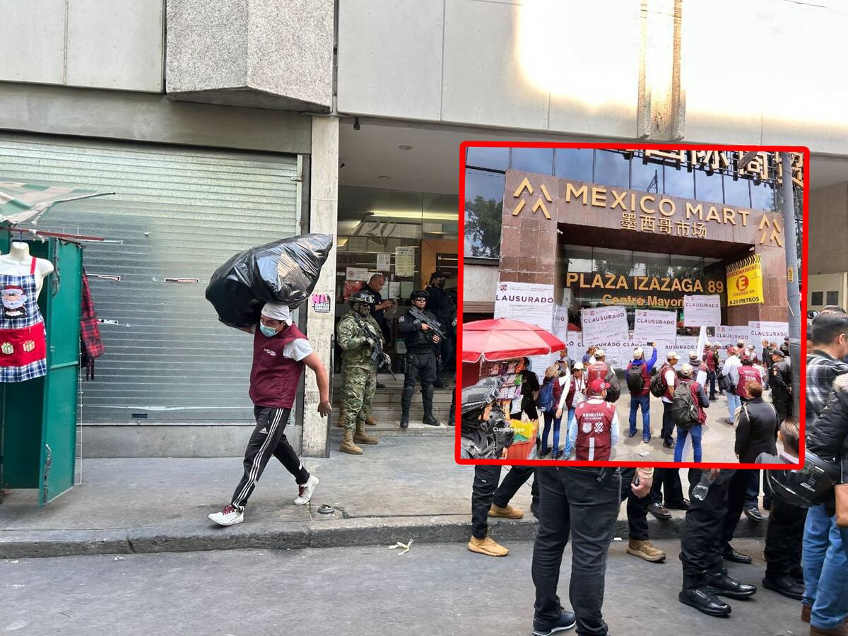 Ante las presiones de Donald Trump, México inició un operativo en Izazaga 89, uno de los principales puntos de venta de productos chinos ilegales en el Centro Histórico de la Ciudad de México.