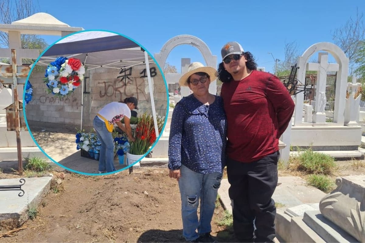 Comerciantes y familias se preparan para el Día del Padre en los panteones de Hermosillo