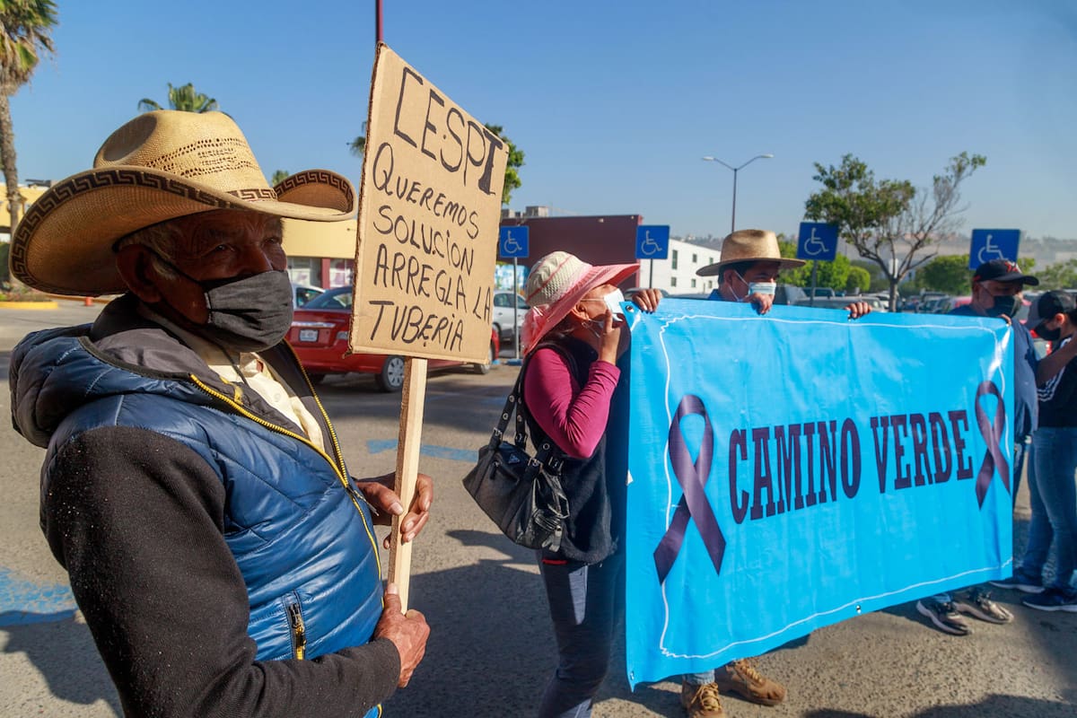 Protestan vecinos de Camino Verde en la Cespt