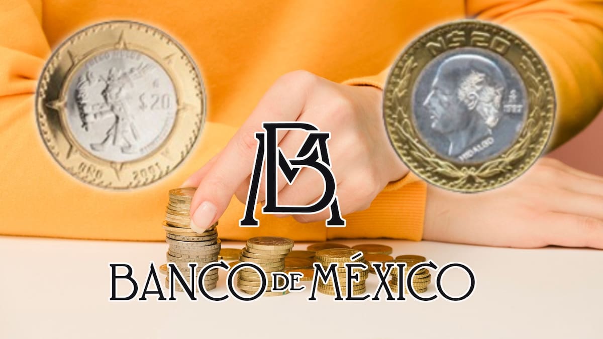 Banxico retirará de circulación las monedas de 20 pesos de las familias B y C antes de diciembre de 2026, aunque conservarán su poder liberatorio para realizar pagos y canjes gratuitos en bancos
