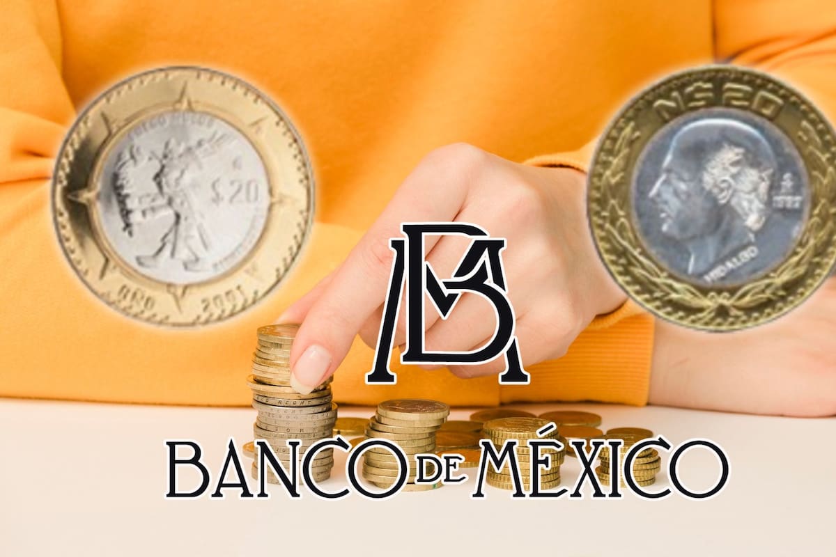 Banxico retirará de circulación las monedas de 20 pesos de las familias B y C antes de diciembre de 2026, aunque conservarán su poder liberatorio para realizar pagos y canjes gratuitos en bancos