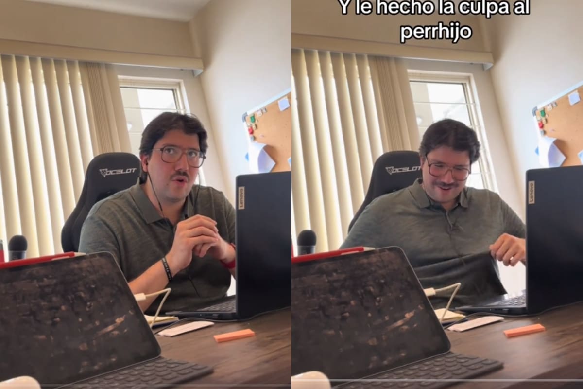 Mujer se desnuda enfrente de su esposo cuando él se encontraba en plena junta de trabajo