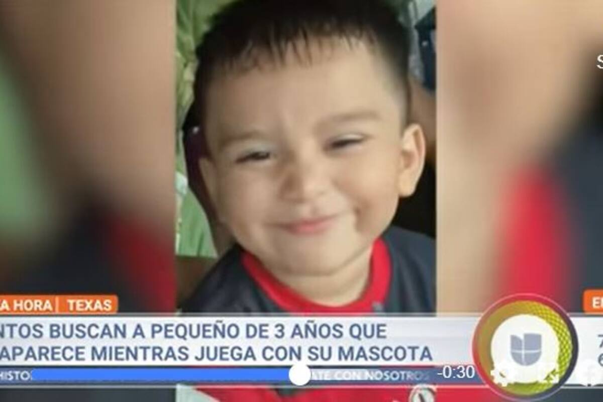 Texas: Buscan intensamente a niño de 3 años que desapareció mientras jugaba con su mascota