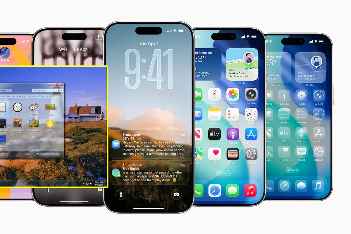 ¿Qué es Liquid Glass de Apple y por qué acusan que le copió a Windows Vista?