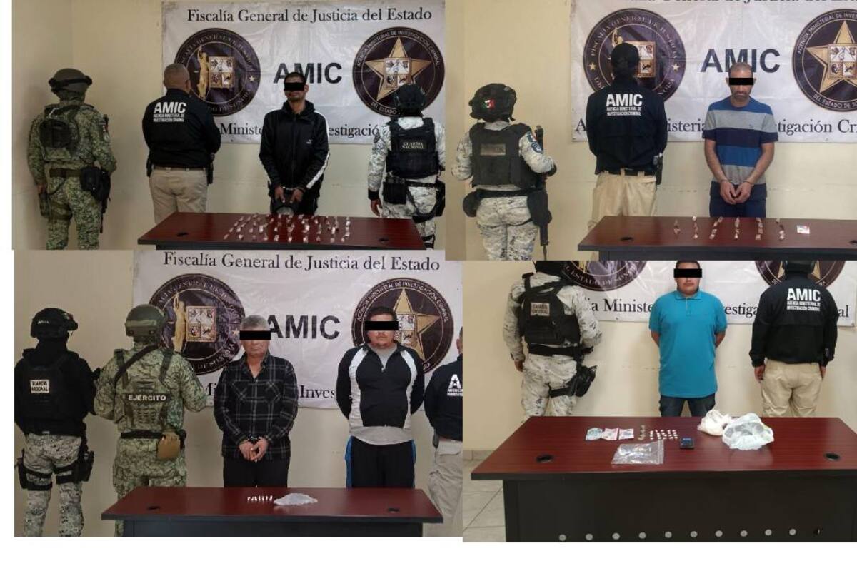 Operativo conjunto de DEFENSA-AMIC-GN logra cateos positivos por narcomenudeo en SLRC