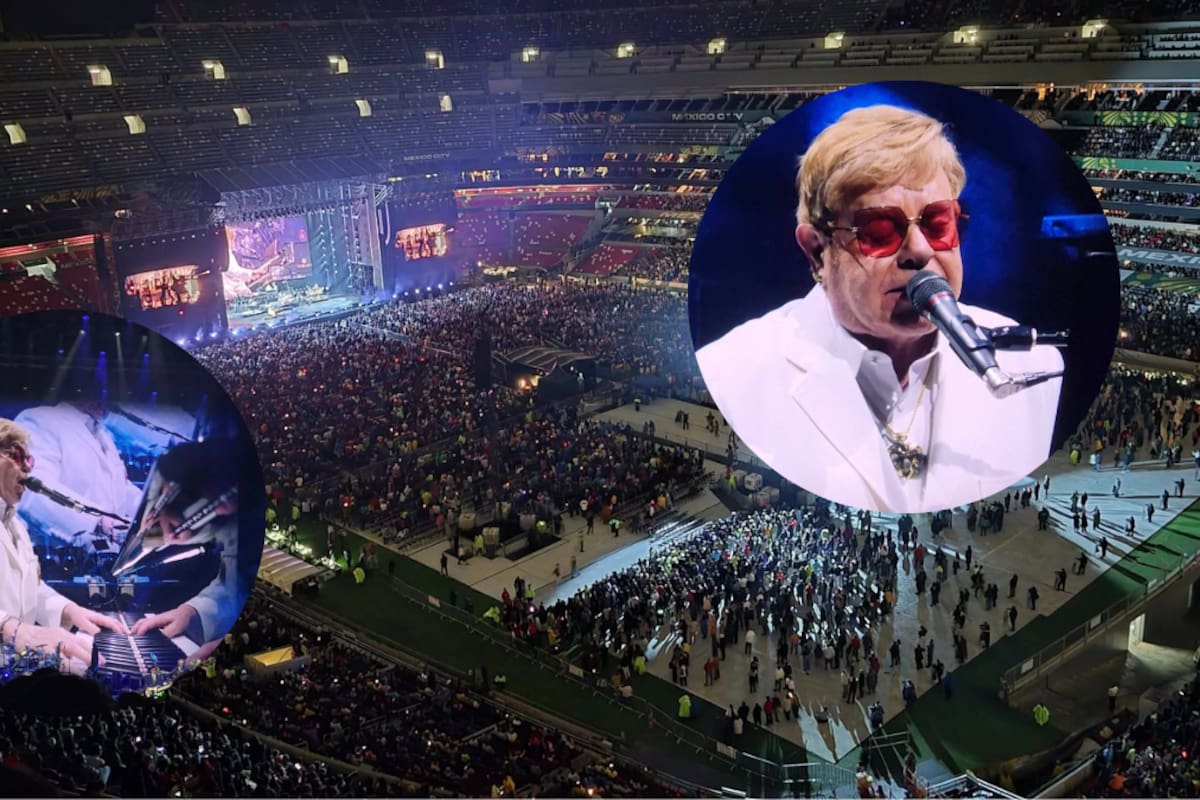 Ofrece Elton John concierto en su segundo día en CDMX