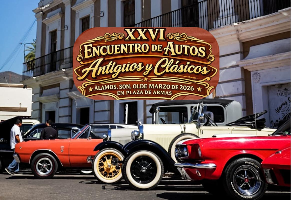 Álamos celebra el XXVI Encuentro de Autos Antiguos y Clásicos con 208 autos