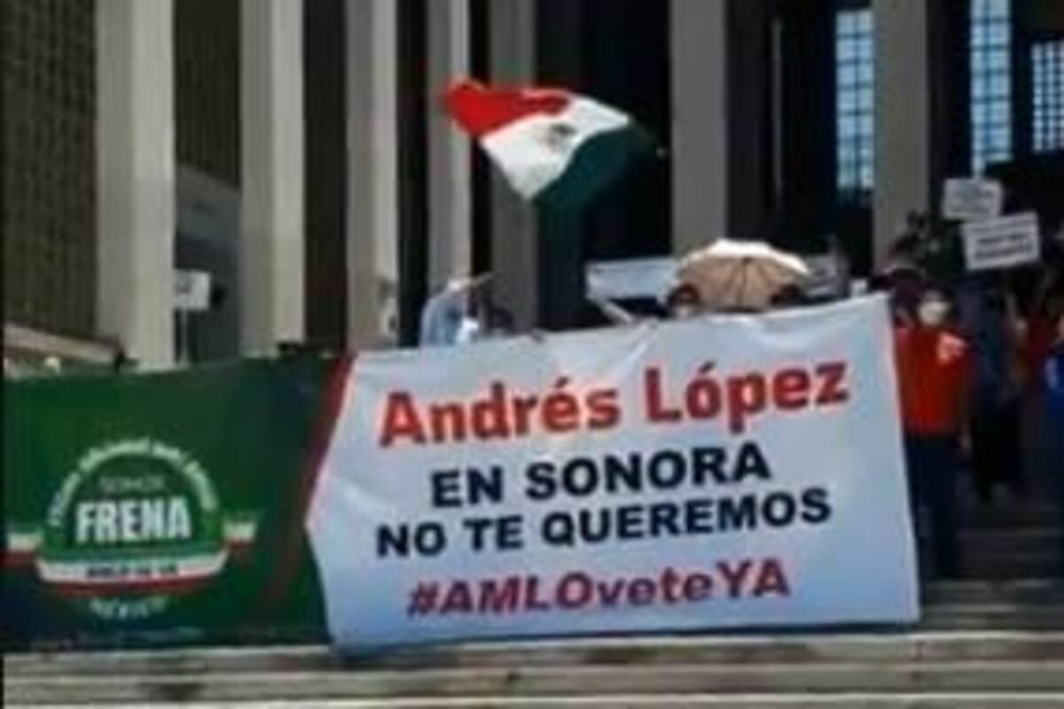 Piden dimisión de AMLO en Hermosillo; se suman a protesta nacional