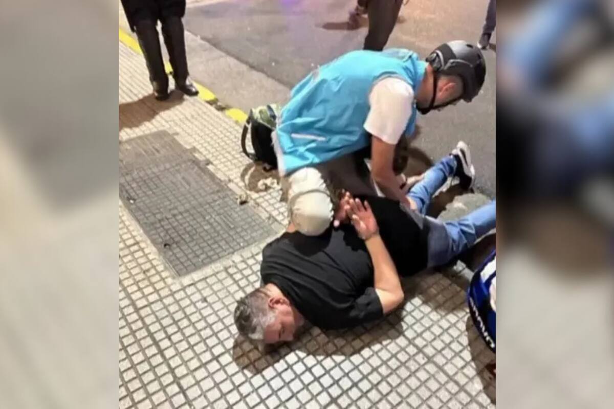 VIDEO | Periodista es golpeado en plena cobertura