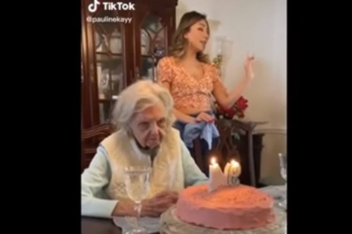 Tétrico deseo de cumpleaños de una abuelita se vuelve viral