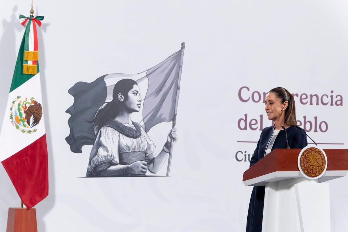 La presidenta constitucional de los Estados Unidos Mexicanos, la Doctora Claudia Sheinbaum Pardo en conferencia de prensa matutina. Foto: Juan Carlos Buenrostro/Presidencia