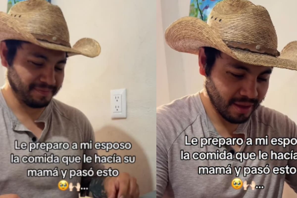 Mujer sorprende a su esposo con comida de su infancia y lo hace llorar