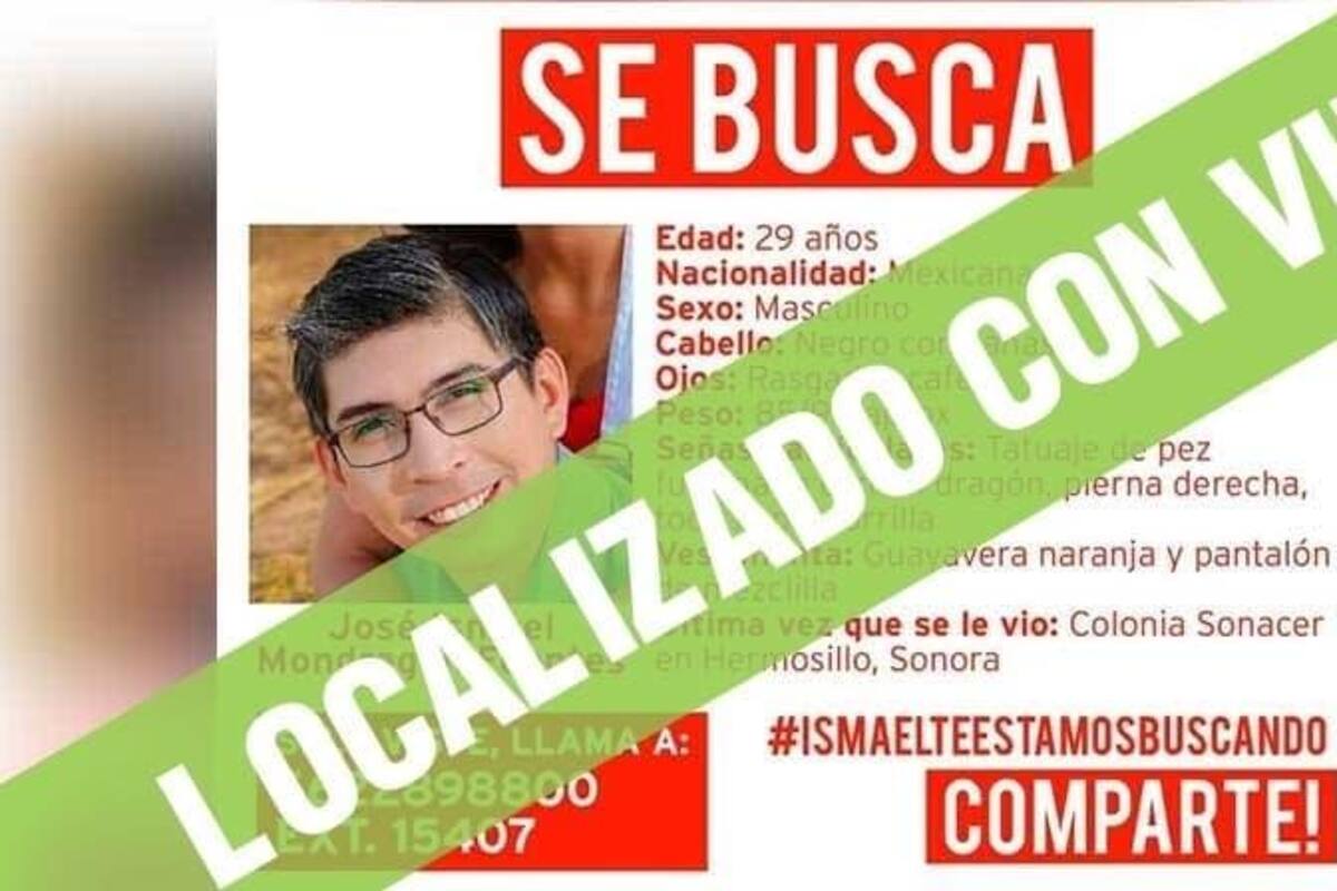 Ubican con vida a Ismael Mondragón Fuentes, quien estaba desaparecido