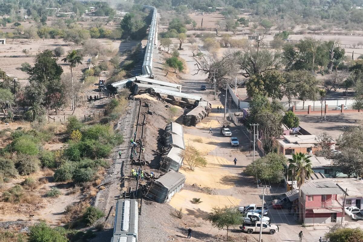 Se descarrila el tren en Navojoa