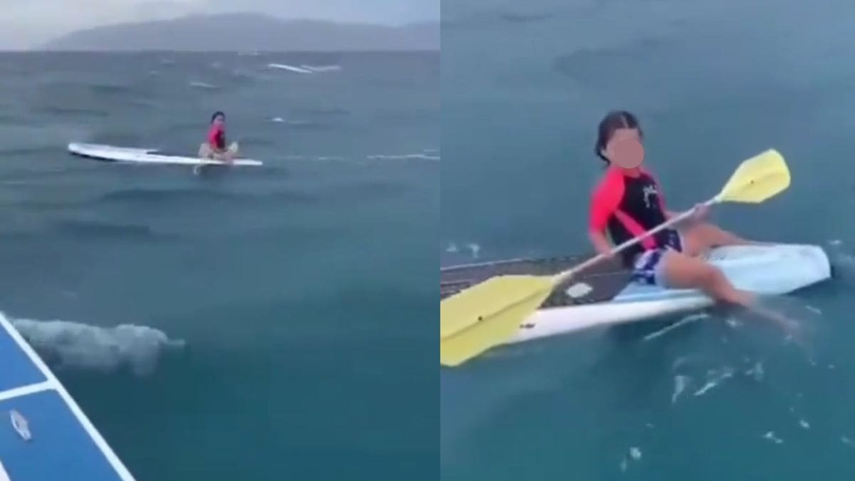 Pescadores encuentran a niña que quedó a la deriva a más de un kilómetro de la costa en La Paz