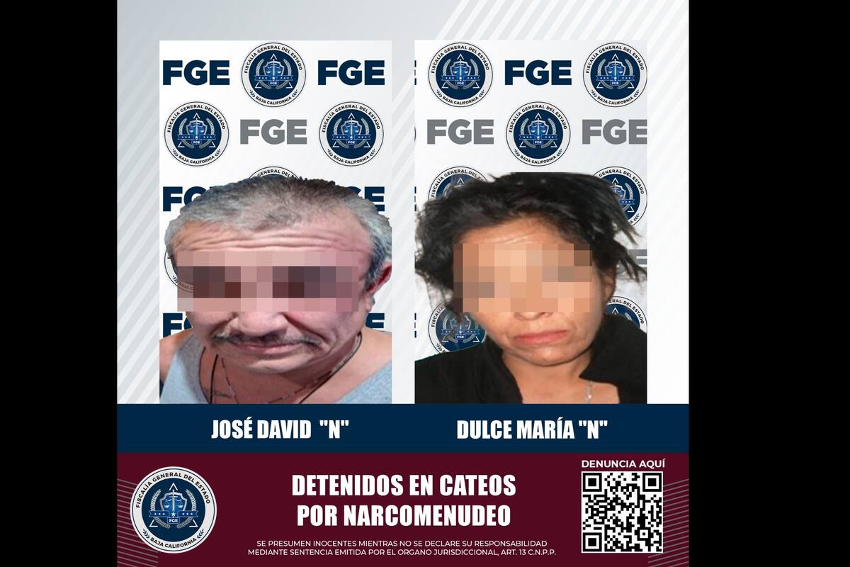 Aseguran a dos personas con droga durante cateos