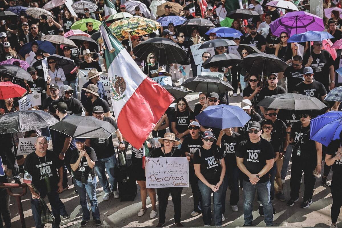 Protestan en el PJF por discusión de reforma