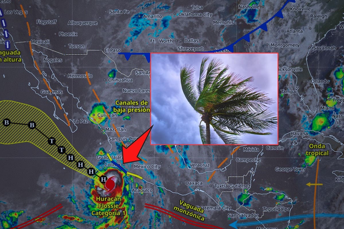 Huracán Flossie se intensifica y afecta varios estados del Pacífico Mexicano