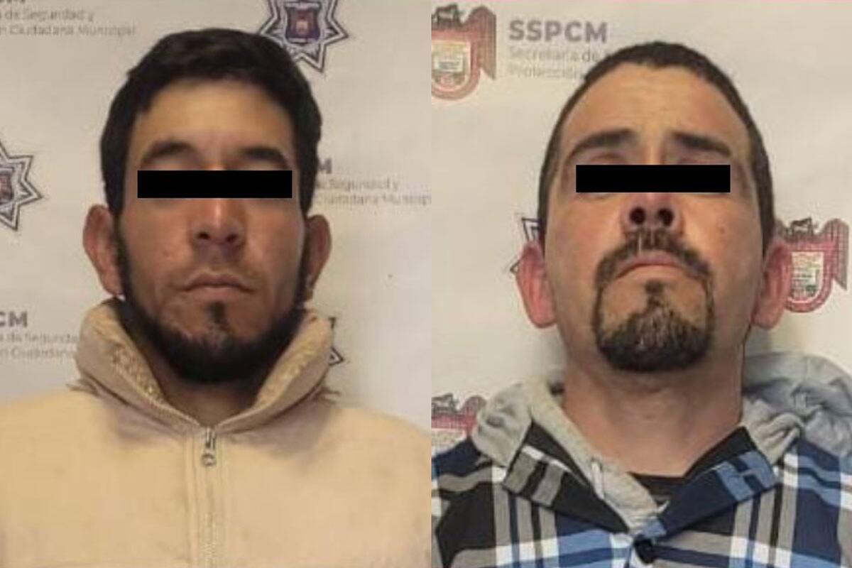 Detienen a dos sujetos tras robar con violencia una tienda Oxxo