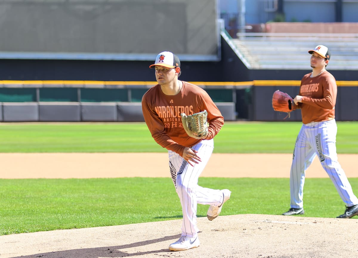El pitcher José Albertos también se sumó a los Naranjeros de Hermosillo. (Foto: Cortesía Naranjeros)