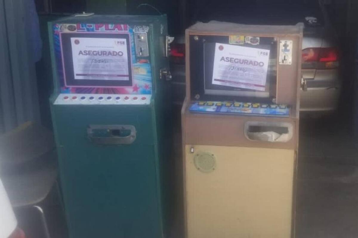 Aseguran FGE más máquinas tragamonedas