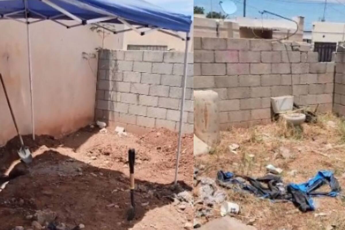 Localizan par de osamentas en el patio de una casa abandonada Ciudad Obregón