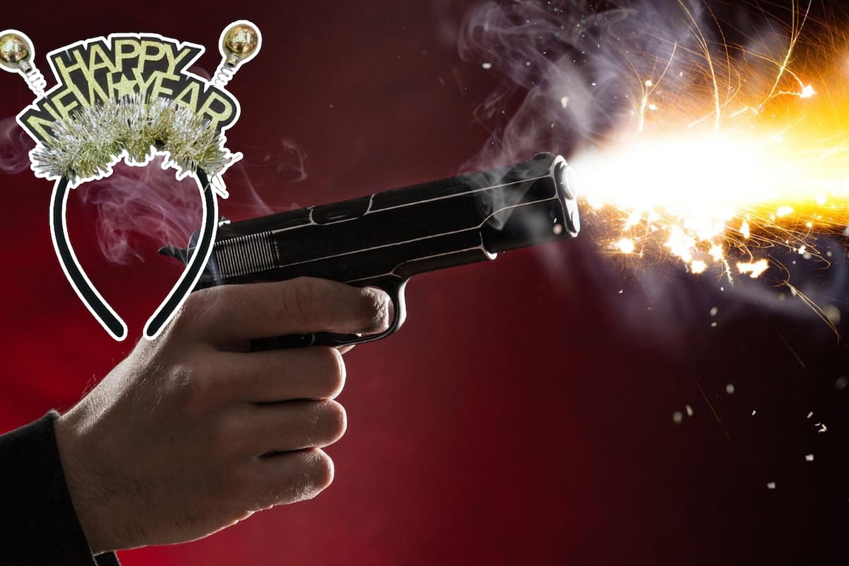 Si vas a disparar al aire en Navidad o Año Nuevo para “celebrar”, la Fiscalía advierte que es un delito y se castiga con cárcel por poner vidas en riesgo