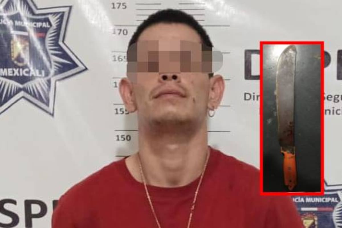 Detienen a hombre armado con machete en operativo de vigilancia en Monarcas