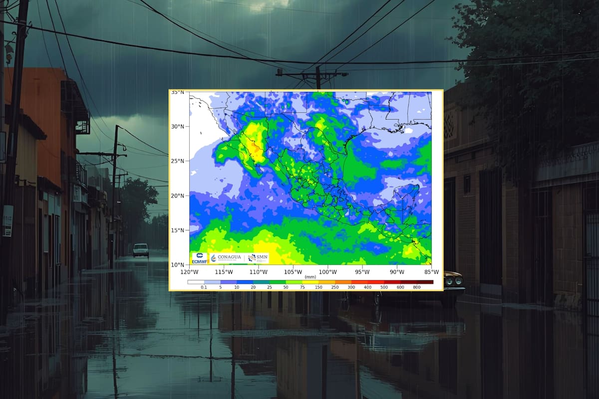 Tormenta Lorena continúa en interacción con el monzón mexicano, dejando fuertes lluvias este viernes