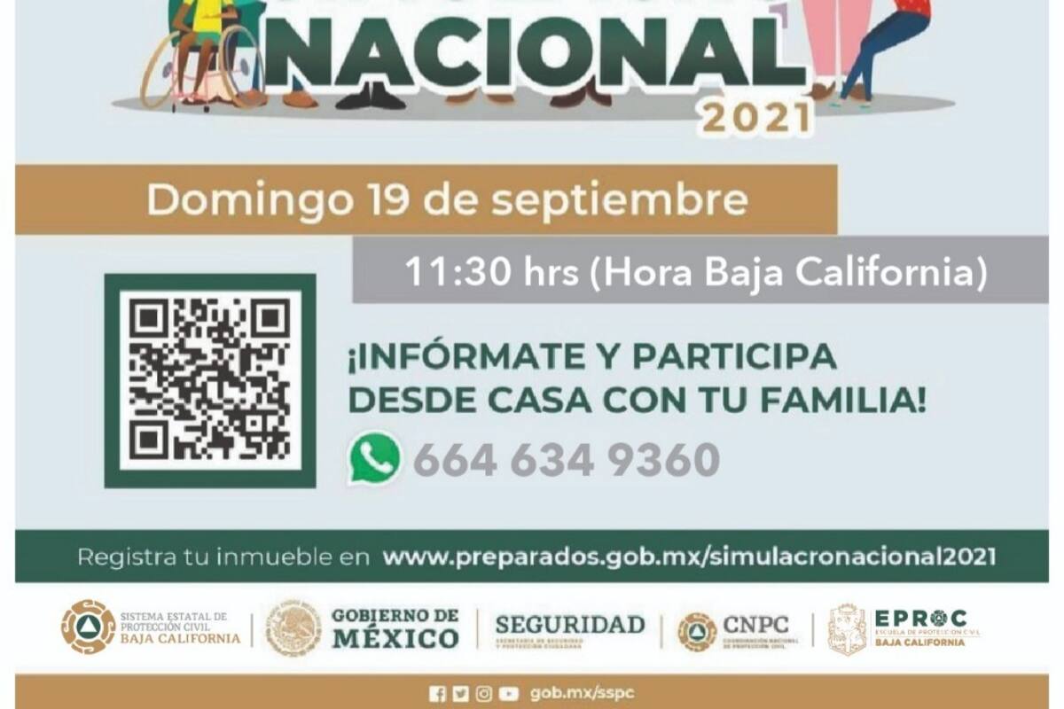 Convoca Portección Civil a realizar simulacro de sismo en casa