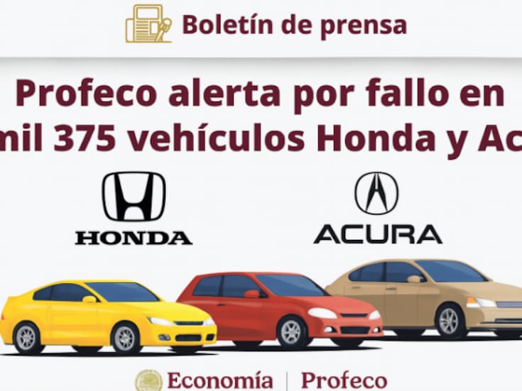 ¡Alerta por riesgo en bolsas de aire! Profeco y Honda llaman a revisión de 1,375 vehículos en México