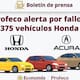 ¡Alerta por riesgo en bolsas de aire! Profeco y Honda llaman a revisión de 1,375 vehículos en México