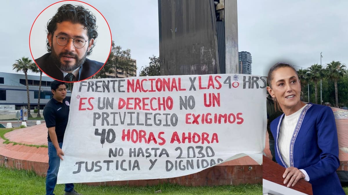 La reforma laboral de 40 horas permitirá a los trabajadores mexicanos tener dos días de descanso a la semana. (Emmanuel Castañeda/Wikimedia Commons/ Canva/Presidencia)