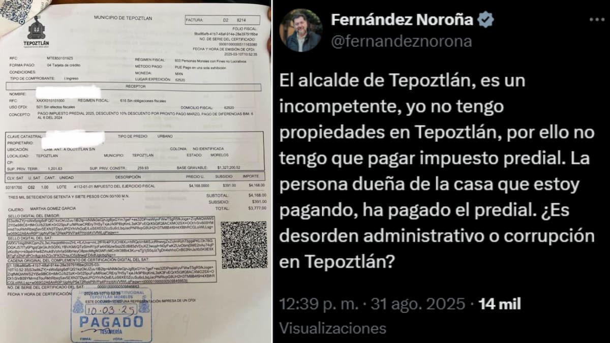 Senador Fernández Noroña asegura que la casa aún no es suya. FOTO: Especial
