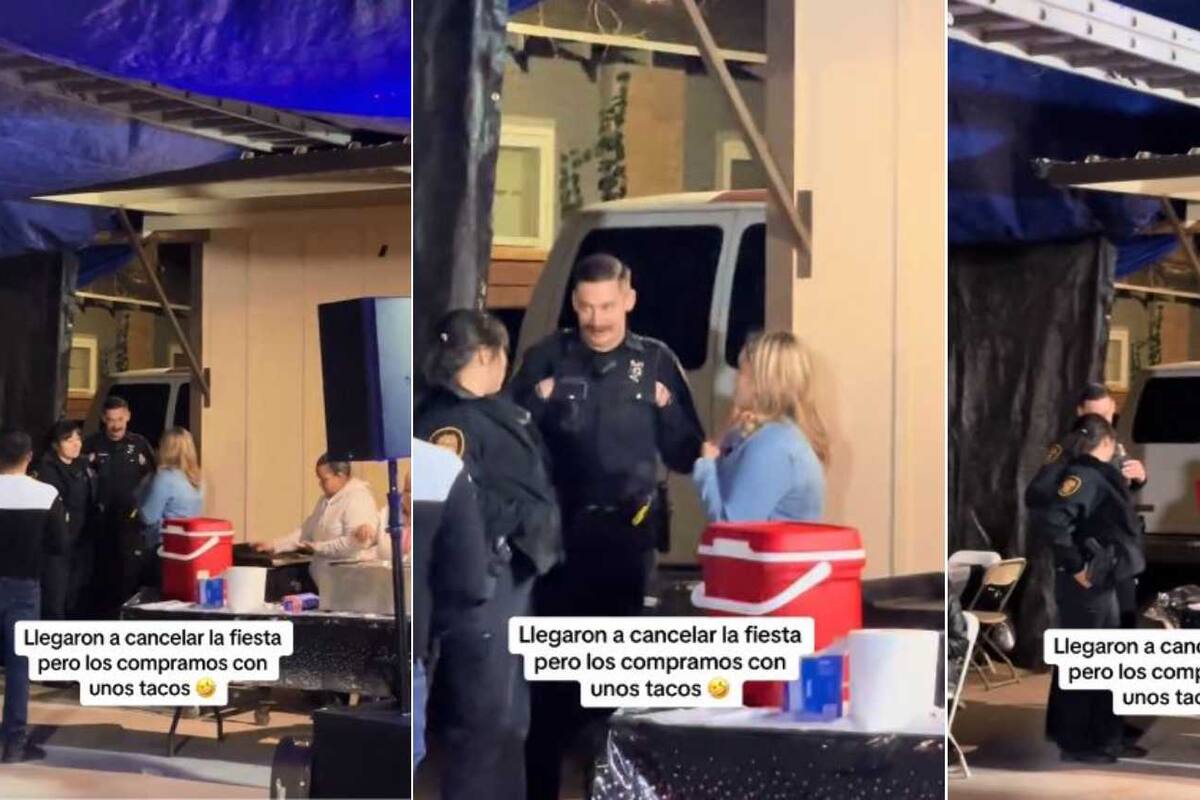 VIDEO: Oficiales 'gringos' cancelan fiesta mexicana pero son convencidos con tacos