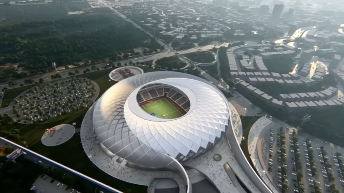 El recinto busca convertirse en el nuevo epicentro deportivo y social de Centroamérica hacia 2027. (Captura de pantalla)