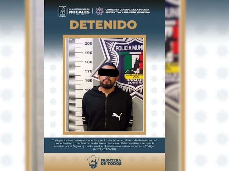 Elementos de la policía municipal evitan tragedia al detener a hombre armado tras disparar contra su hermana en Nogales