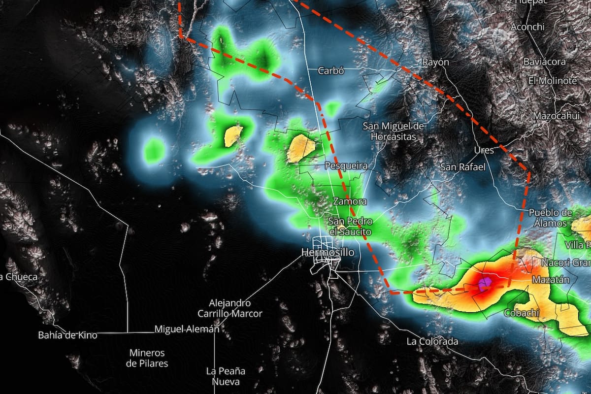 Tormenta se acerca a Hermosillo; no descartan lluvias en sectores del norte