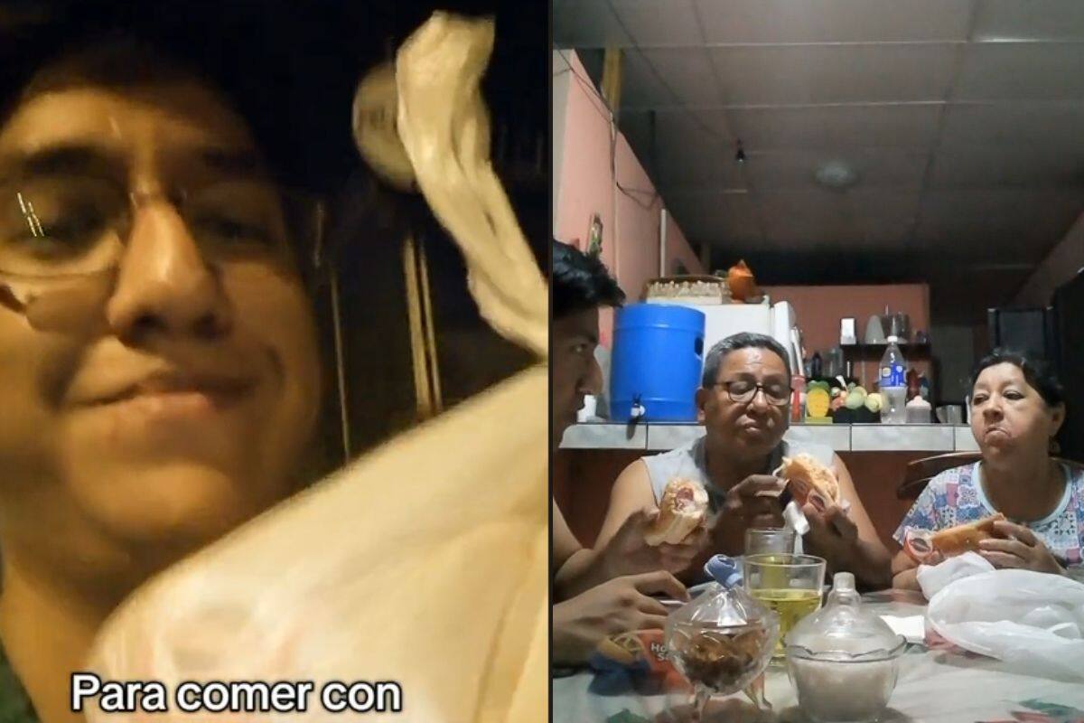 “Qué afortunado”: Hombre recibe su paga para cenar ‘hot dogs’ con sus padres
