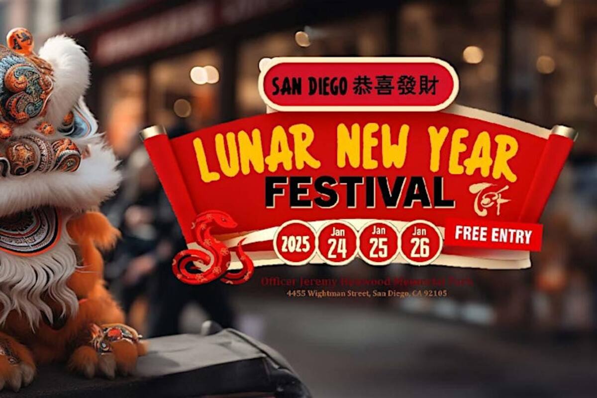 Festival de nuevo año lunar será de 3 días en San Diego