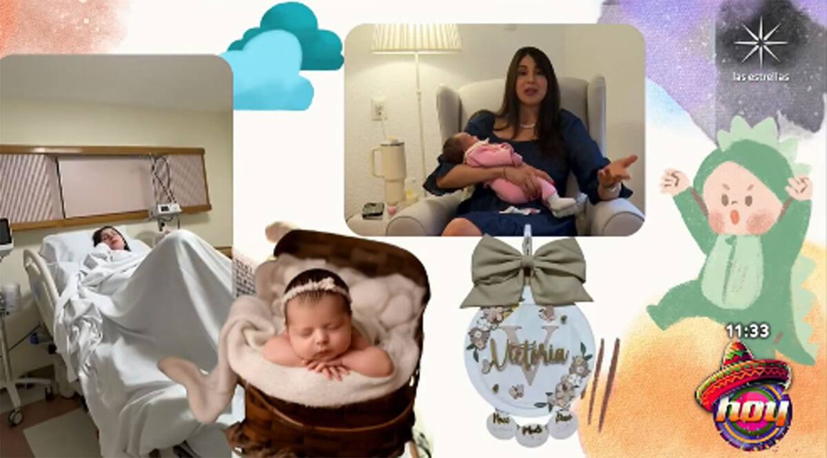 Victoria nació a las 8:48 de la mañana, pesando 3.380 kilogramos y midiendo 49 centímetros.