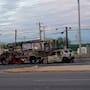 Muere conductor tras choque e incendio en la carretera a San Felipe